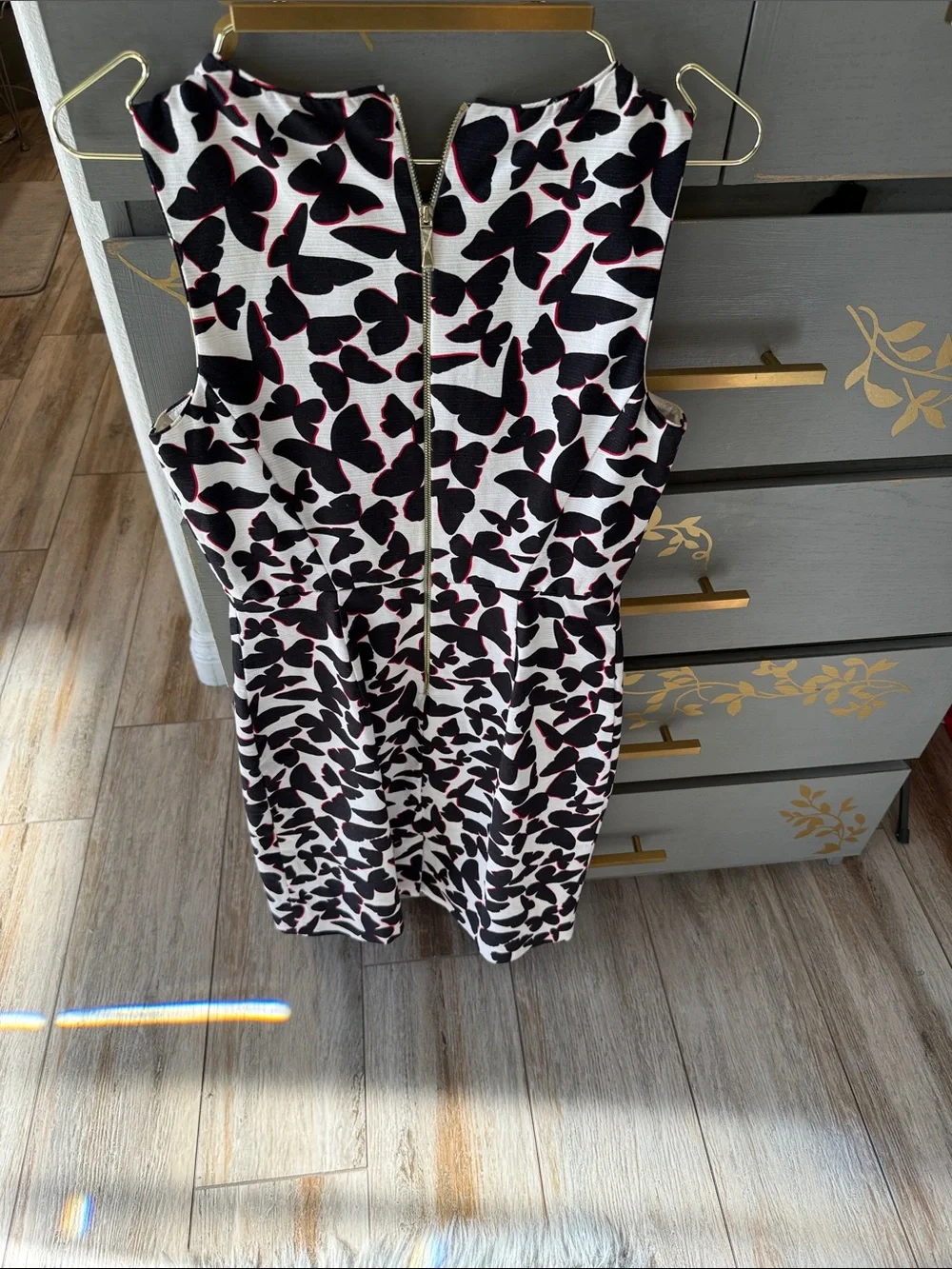 kate spade Black & Pink Petal-Print Sheath Dress on White